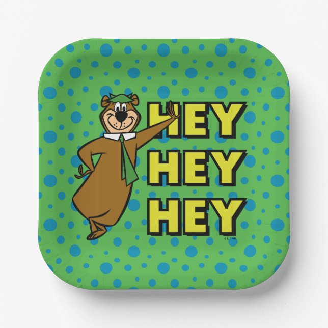 Yogi Bear Hey Hey Hey Paper Plates (Front)