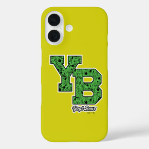 Yogi Bear Patterned Varsity Letters iPhone 16 Case