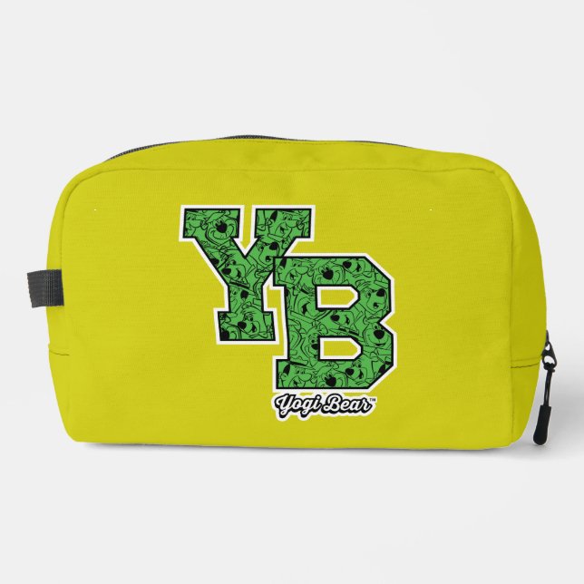 Yogi Bear Patterned Varsity Letters Dopp Kit (Front)