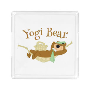 Yogi Bear Picnic Hammock Nap Time Acrylic Tray