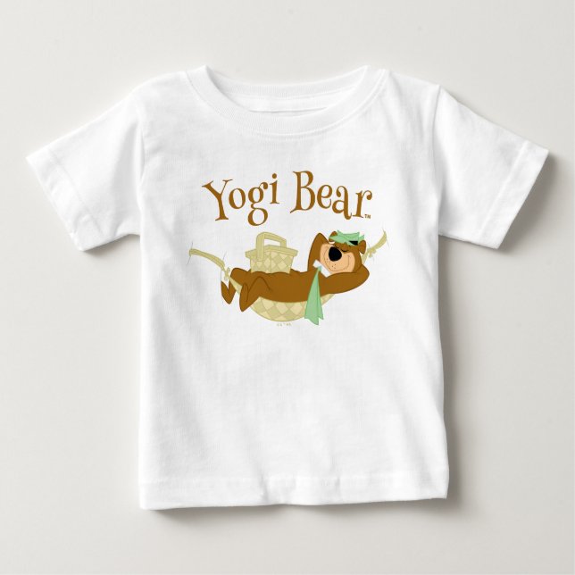 Yogi Bear Picnic Hammock Nap Time Baby T-Shirt (Front)