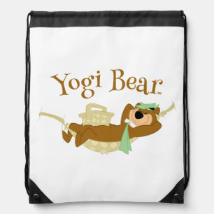 Yogi Bear Picnic Hammock Nap Time Drawstring Bag