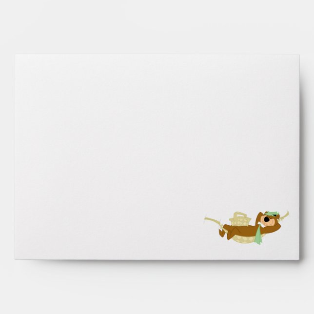 Yogi Bear Picnic Hammock Nap Time Envelope (Front)