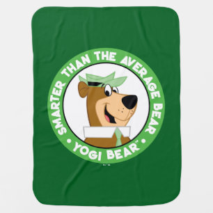 Yogi Bear Smiling Portrait Baby Blanket
