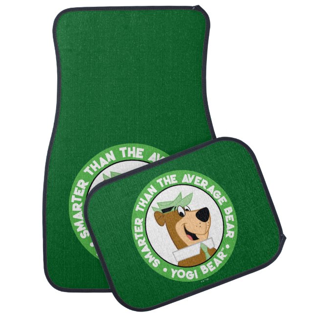 Yogi Bear Smiling Portrait Car Floor Mat (Set)