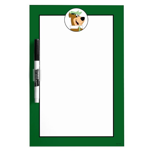 Yogi Bear Smiling Portrait Dry Erase Board (Front)