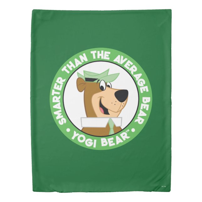 Yogi Bear Smiling Portrait Duvet Cover (Front)