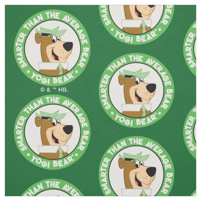 Yogi Bear Smiling Portrait Fabric (Swatch)