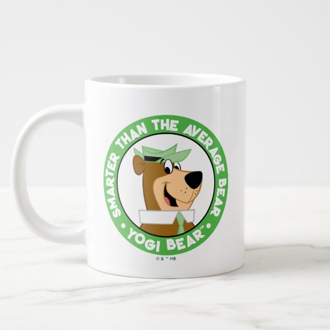 Yogi Bear Smiling Portrait Giant Coffee Mug (Left)