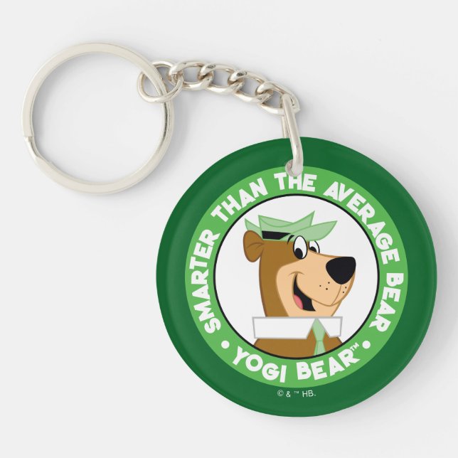 Yogi Bear Smiling Portrait Keychain (Front)