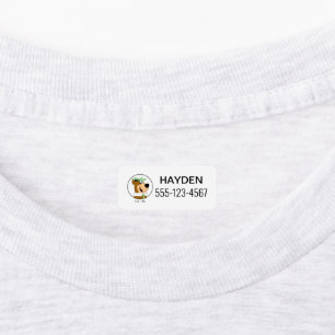 Yogi Bear Smiling Portrait Kids' Labels