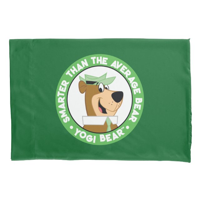 Yogi Bear Smiling Portrait Pillow Case (Front)