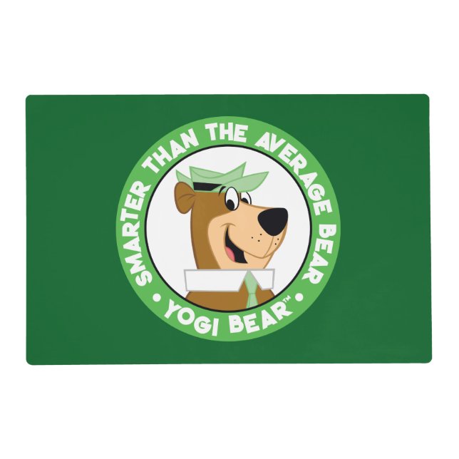 Yogi Bear Smiling Portrait Placemat (Front)