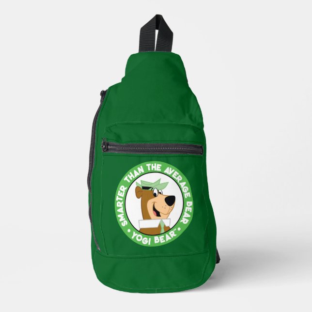 Yogi Bear Smiling Portrait Sling Bag (Front)