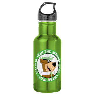 Yogi Bear Smiling Portrait Stainless Steel Water Bottle