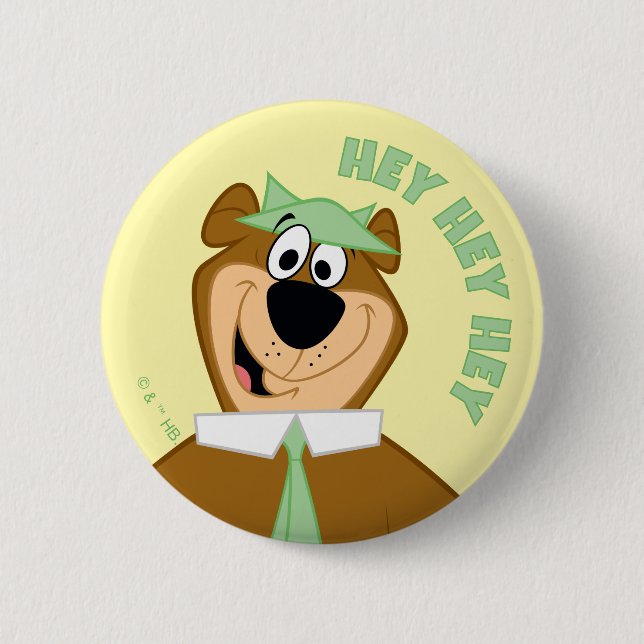 Yogi Bear Welcome Button (Front)