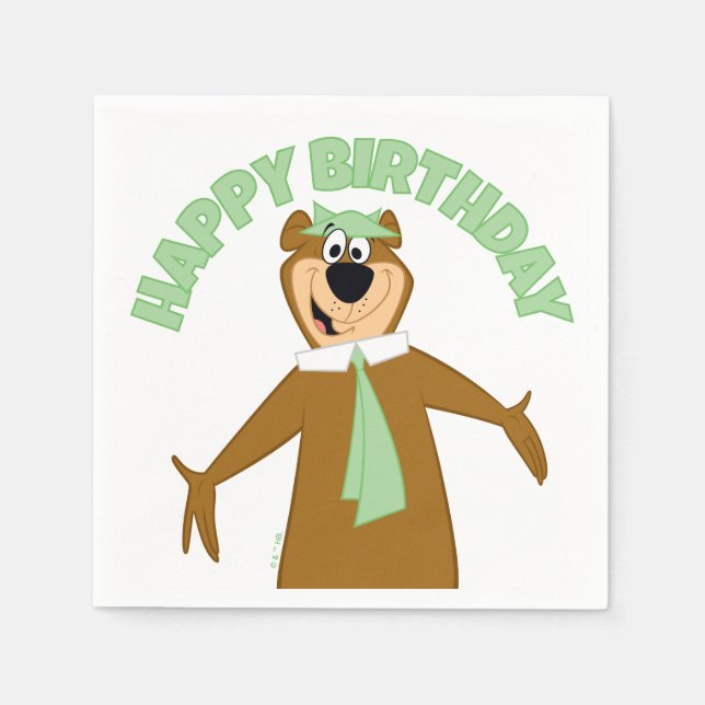 Yogi Bear Welcome Napkins (Front)