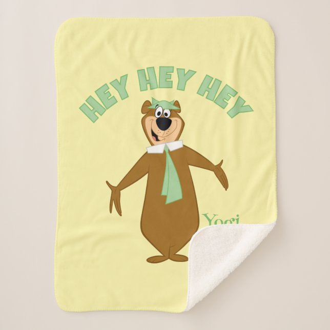 Yogi Bear Welcome Sherpa Blanket (Front)