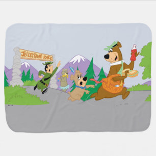 Yogi Bear's Great Picnic Basket Escape Baby Blanket