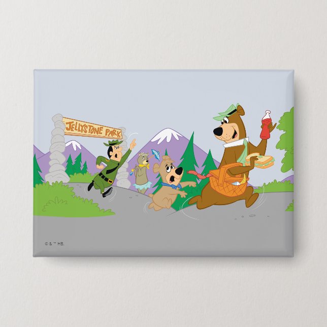 Yogi Bear's Great Picnic Basket Escape Button (Front)