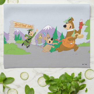 Yogi Bear's Great Picnic Basket Escape Kitchen Towel