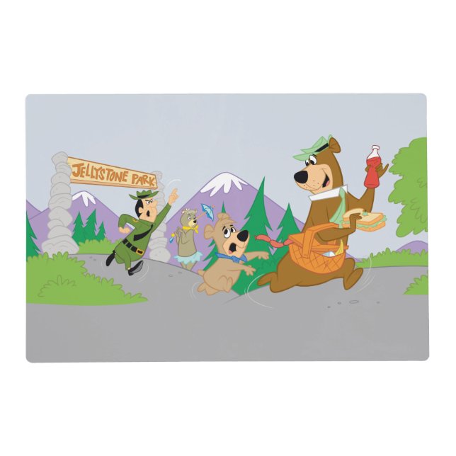 Yogi Bear's Great Picnic Basket Escape Placemat (Front)