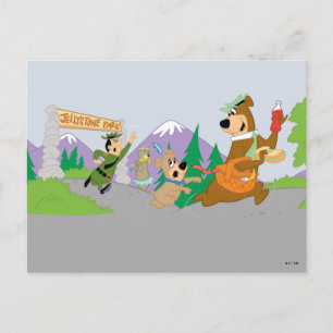 Yogi Bear's Great Picnic Basket Escape Postcard