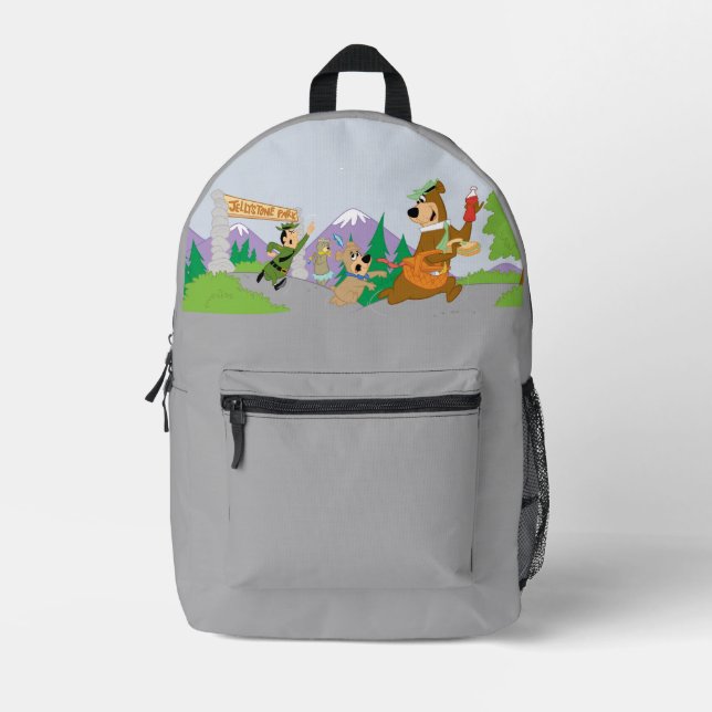 Yogi Bear's Great Picnic Basket Escape Printed Backpack (Front)