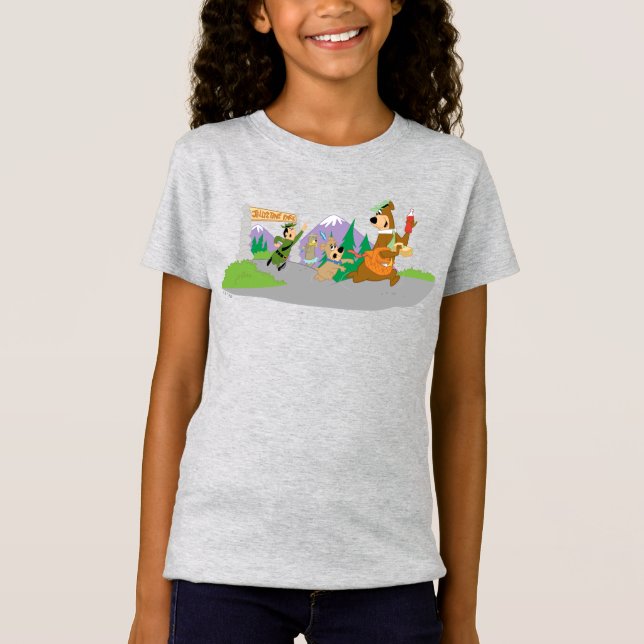 Yogi Bear's Great Picnic Basket Escape T-Shirt (Front)