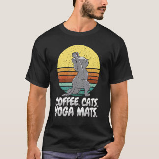 Yogi  Coffee Cats Yoga Mats  Yoga T-Shirt