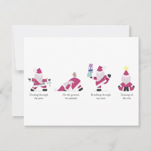 Yogi Santa Funny Yoga Pun Christmas Holiday Card