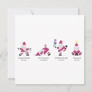 Yogi Santa Funny Yoga Pun Christmas Holiday Card