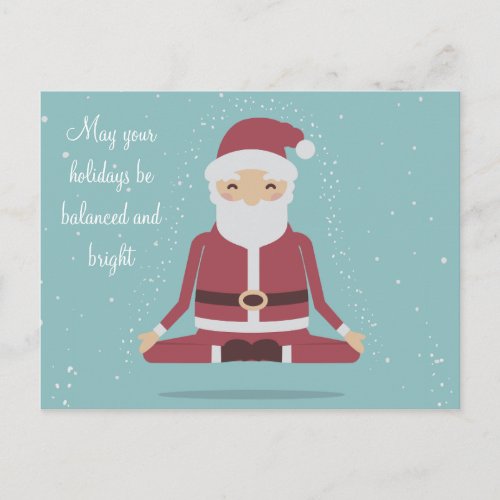 Yogi Santa _ Personalized Christmas Postcard