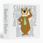 Yogi &quot;Smarter Than The Average Bear&quot; 3 Ring Binder