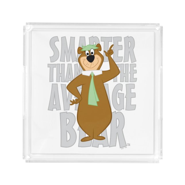 Yogi "Smarter Than The Average Bear" Acrylic Tray (Front)