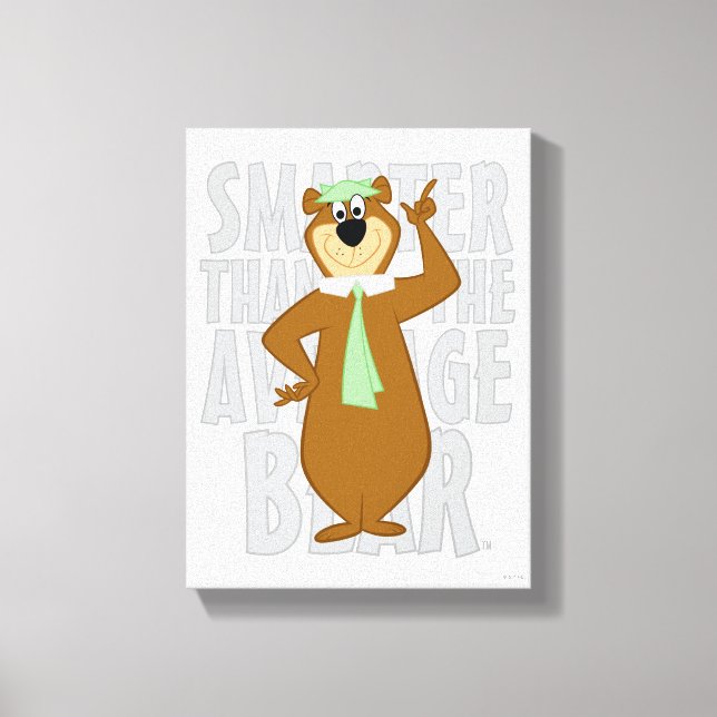 Yogi "Smarter Than The Average Bear" Canvas Print (Front)