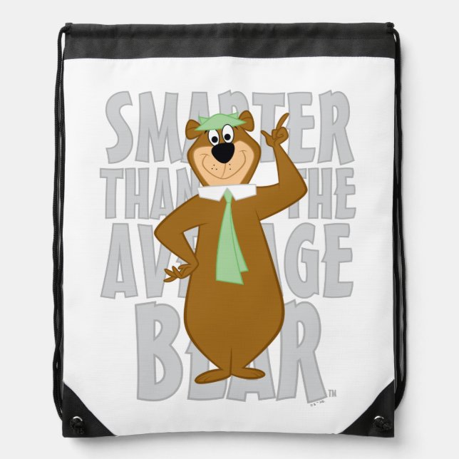 Yogi "Smarter Than The Average Bear" Drawstring Bag (Front)