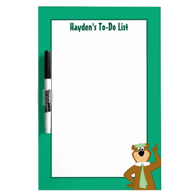 Yogi "Smarter Than The Average Bear" Dry Erase Board (Front)