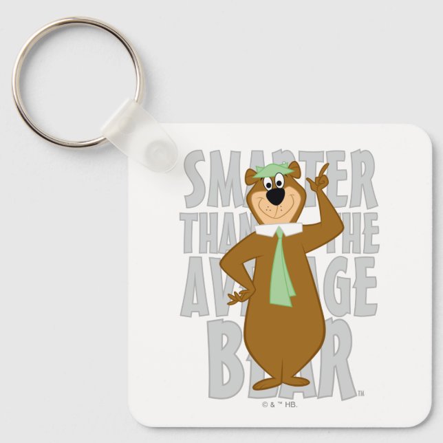Yogi "Smarter Than The Average Bear" Keychain (Front)