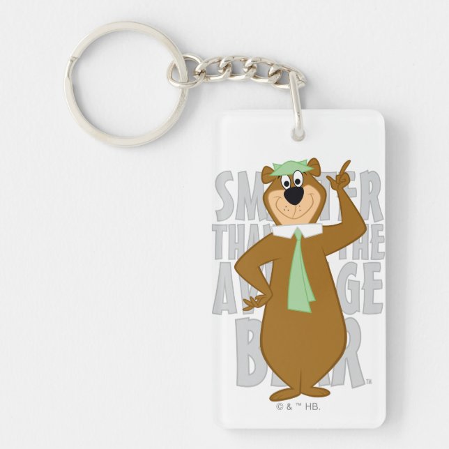 Yogi "Smarter Than The Average Bear" Keychain (Front)