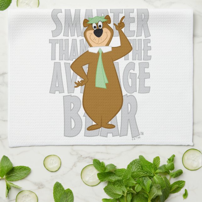 Yogi "Smarter Than The Average Bear" Kitchen Towel (Folded)