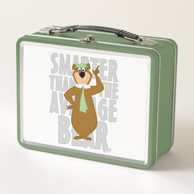 Yogi "Smarter Than The Average Bear" Metal Lunch Box (Front)