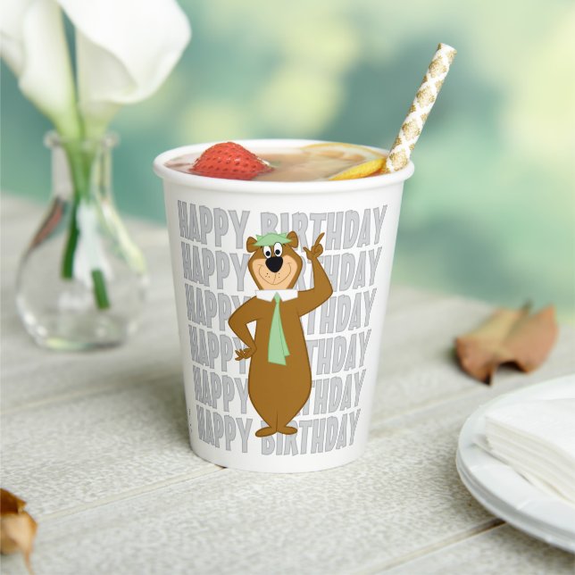 Yogi "Smarter Than The Average Bear" Paper Cups (Insitu)