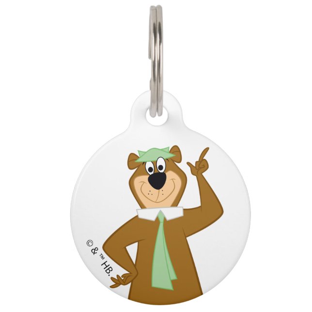 Yogi "Smarter Than The Average Bear" Pet ID Tag (Front)