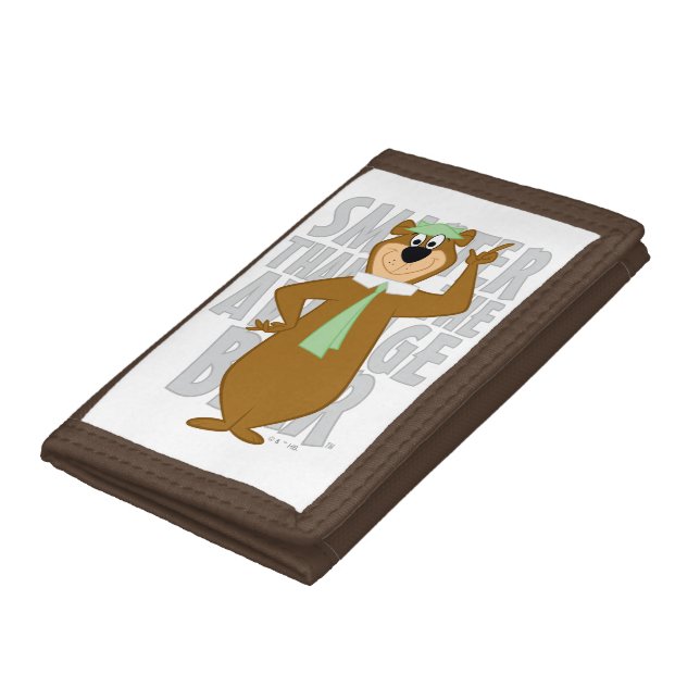 Yogi "Smarter Than The Average Bear" Trifold Wallet (Bottom)