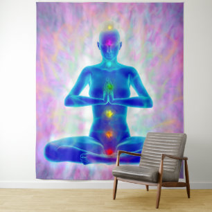 yogi,yoga,the chakra system, energy,chi,aura,heali tapestry