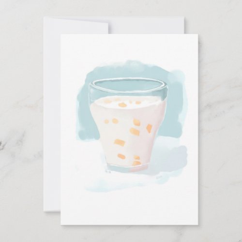 yogurt_based drink containing Sanamuji fruit Note Card