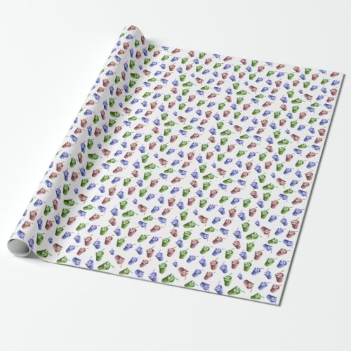 Yogurt cute pattern wrapping paper
