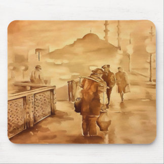 Yogurt Delivery In Istanbul Painting Historical Ar Mouse Pad