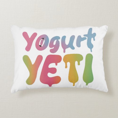 Yogurt Yeti Accent Pillow